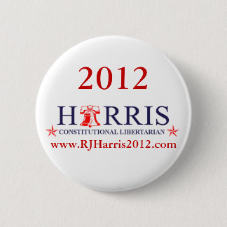 RJ Harris 2012 for President Button
