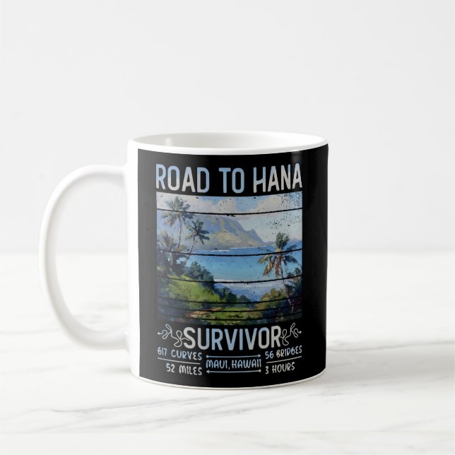 Rjc Road To Hana Survivor Maui Hawaii Trip Adventu Coffee Mug (Left)