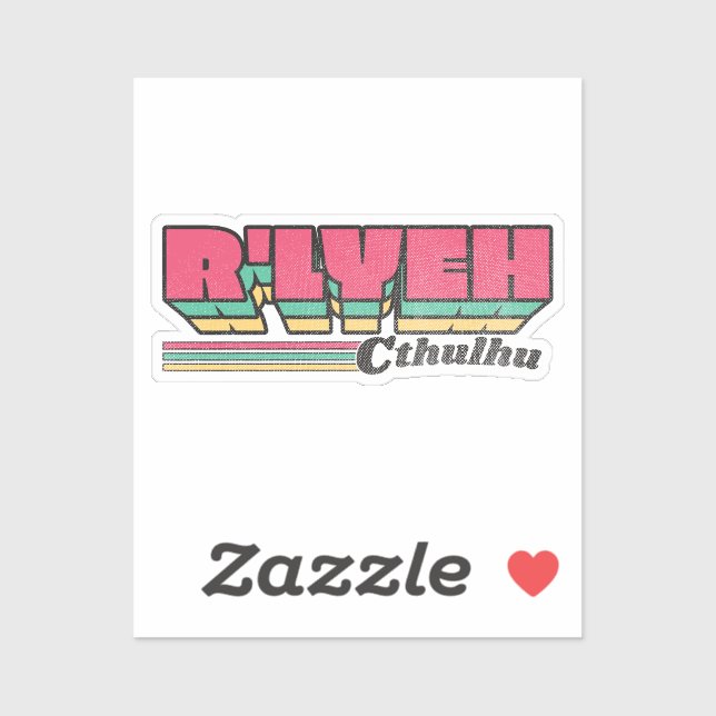 R'lyeh Retro Label Cthulhu (Sheet)