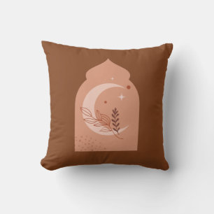 Rmadan Kareem Aesthetic Boho Fleece Blanket Throw Pillow