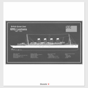 RMS Lusitania - Ship Blueprint Plans PBD