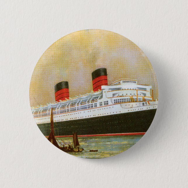 RMS Mauretainia 2 Inch Round Button (Front)