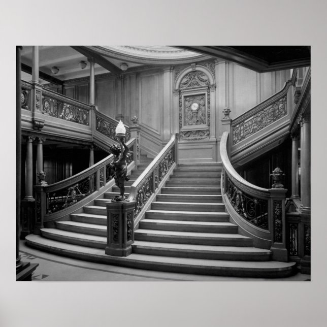 RMS Olympic Grand Staircase - Custom Poster (Front)