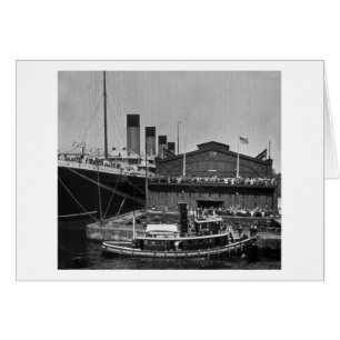 RMS olympique à la plaque en verre vintage du