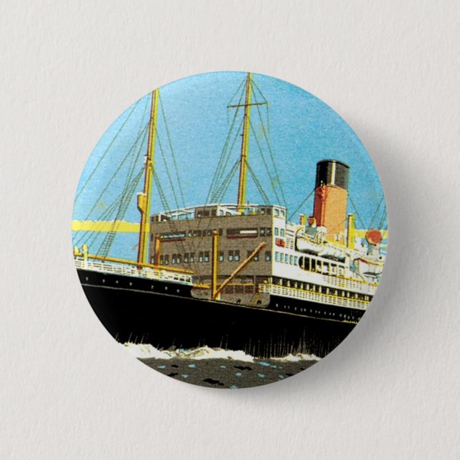 RMS Staffordshire 2 Inch Round Button (Front)