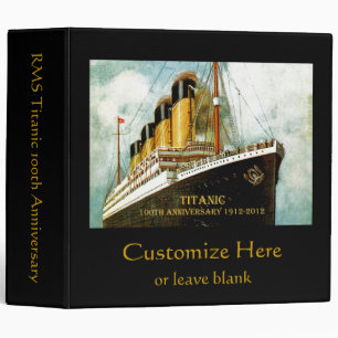 RMS Titanic Anniversary Binder