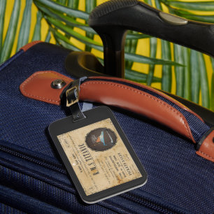 RMS TITANIC BOARDING ADVERSTING LUGGAGE TAG