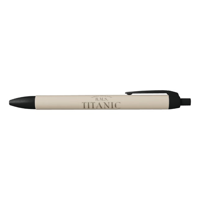 RMS Titanic Ghost Ship Sepia Dark Pen (black ink) (Top)