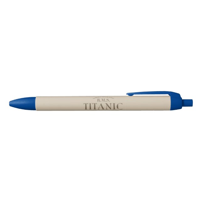 RMS Titanic Ghost Ship Sepia Pen (blue ink) (Top)