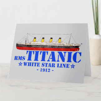 RMS Titanic Illustration - White Star Line 1912 Thank You Card