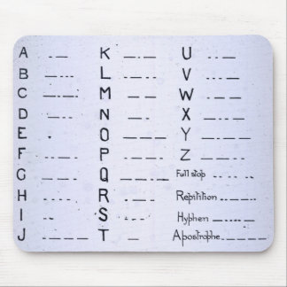 RMS Titanic Morse Code Vintage S.O.S. Mouse Pad