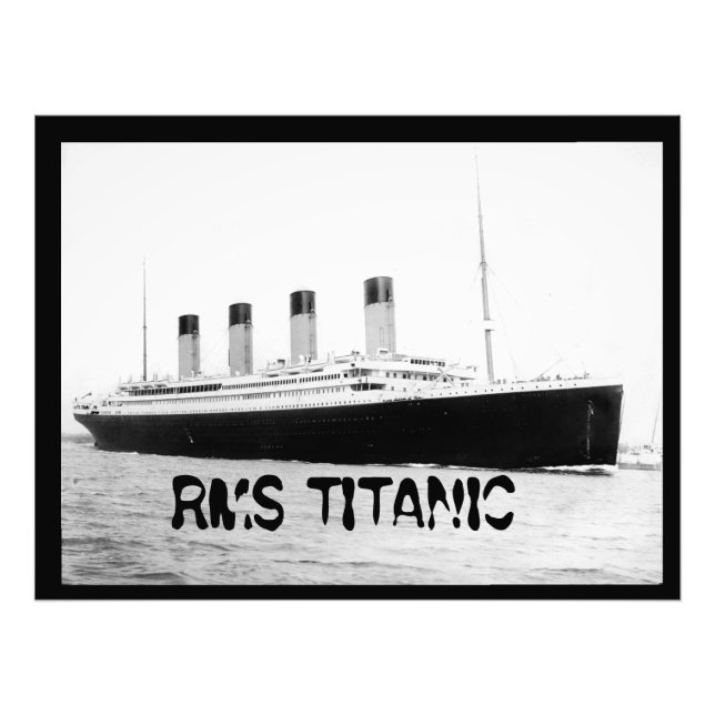 RMS Titanic Passenger Liner  Photo Print (Front)