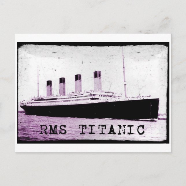 RMS TITANIC POSTCARD (Front)