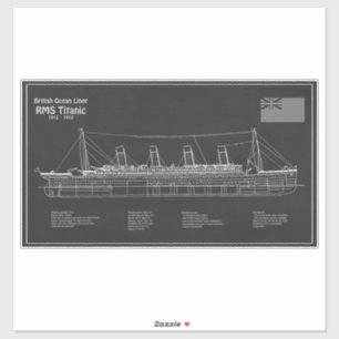 RMS Titanic Ship Blueprint Plans PBD
