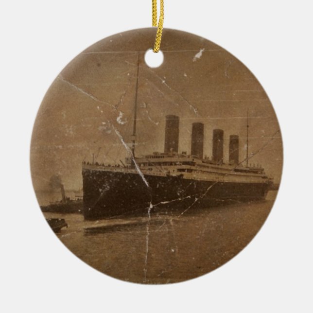 RMS Titanic Southampton Ceramic Ornament (Front)