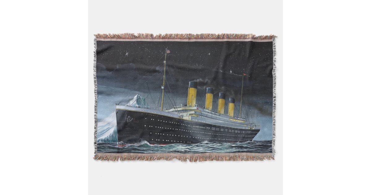 RMS Titanic Throw Blanket Zazzle