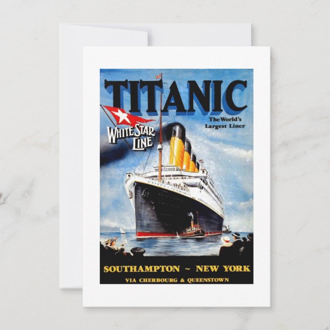 RMS Titanic Travel Ad (Front)