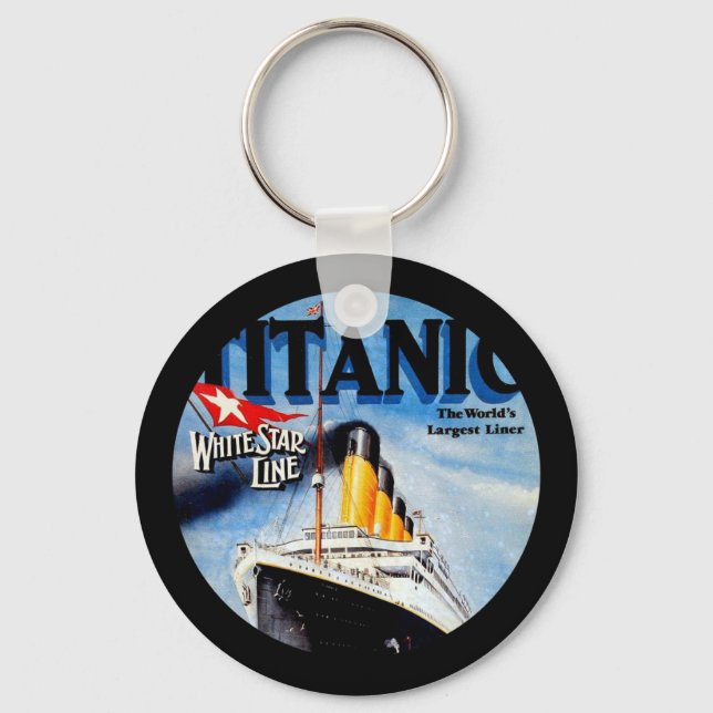 RMS Titanic Travel Ad Keychain (Front)