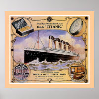 RMS Titanic Vintage Soap Ad (canvas)