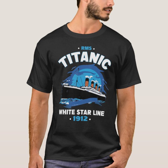 rms titanic white star line 1912 T-Shirt (Front)