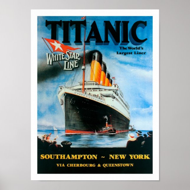 RMS Titanic- World's Largest Liner Centenary Poster (Front)