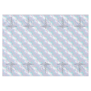 RN Caduceus Medical Mother Pearl Decor Tablecloth