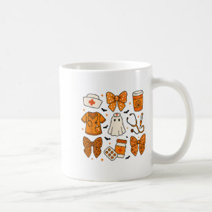 Rn Cna Icu Scrub Nurse Boo Coquette Halloween Cost Coffee Mug
