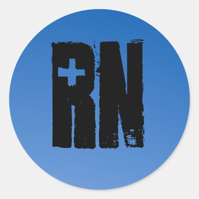 RN for men by men Classic Round Sticker (Front)