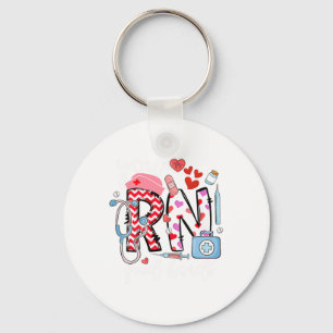 Rn Good Hands Cute Nurse Nursing Student Graduatio Keychain