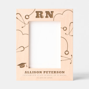 RN Graduation Etched Frames
