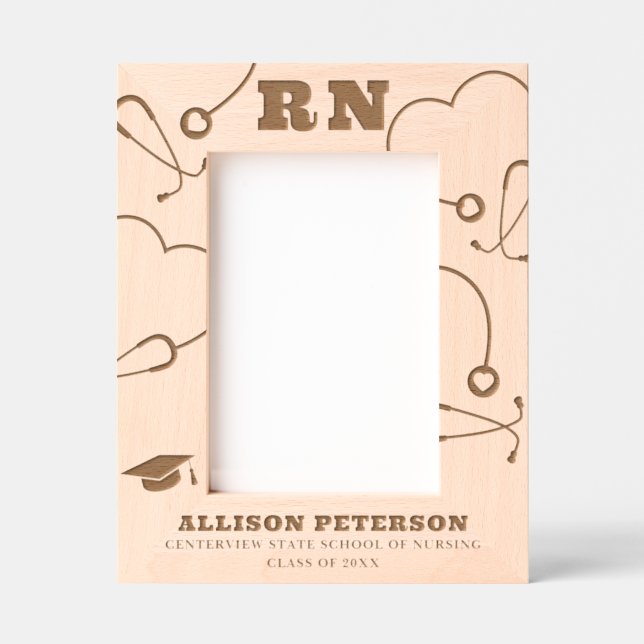 RN Graduation Etched Frames (Front)