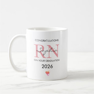 RN Graduation Personalized Name Class of 2026 Coffee Mug