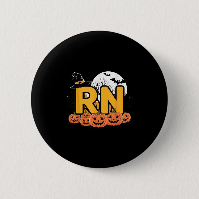 Rn - Halloween  2 Inch Round Button (Front)