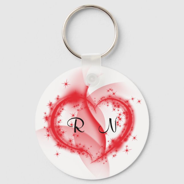 RN heart Keychain (Front)
