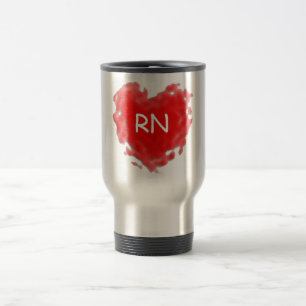 RN heart Travel Mug
