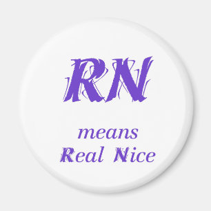 RN in purple Magnet