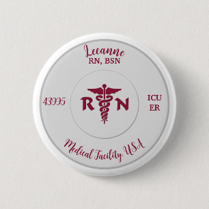 RN Logo, ID Button