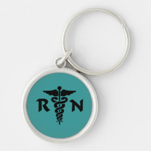 RN Medical Symbol Keychain