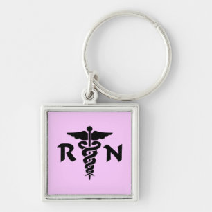 RN Medical Symbol Keychain