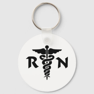 RN Medical Symbol Keychain