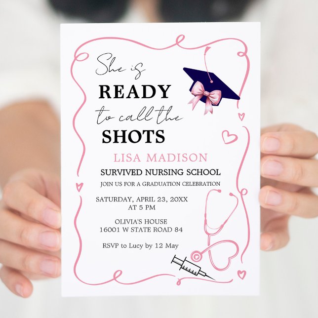 RN Modern Nursing She is Ready To Call The Shots  Invitation (Creator Uploaded)