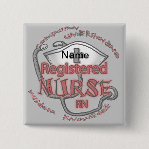 RN nurse axiom  2 Inch Square Button