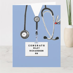 RN Nurse Graduation Card