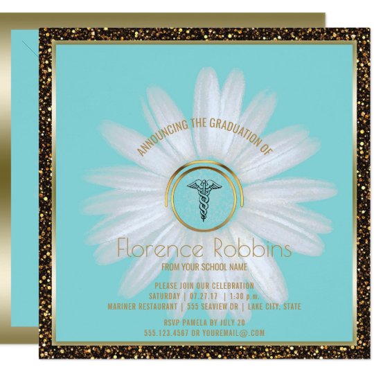 RN Nurse Graduation Party | Daisy Pinning Ceremony Card