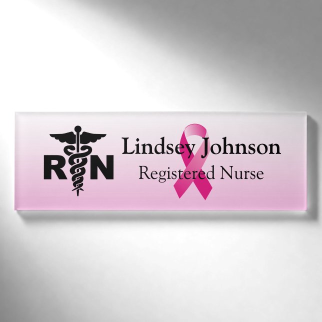 RN Nurse Name and Position Name Tag (Front)