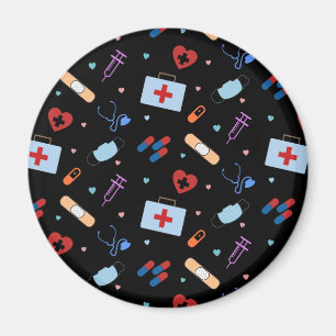 RN Nurse Nursing Student   Doctor Medical Pattern Magnet