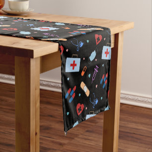 RN Nurse Nursing Student   Doctor Medical Pattern Short Table Runner