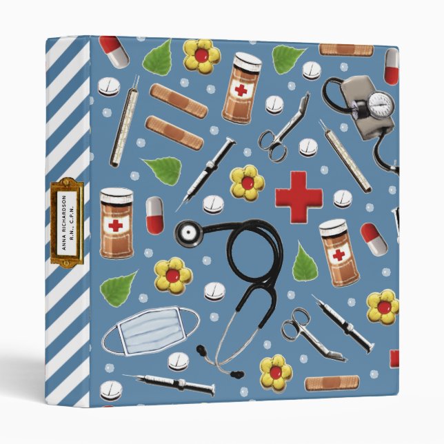 RN Nurse Scrapbook Binder (Front/Spine)