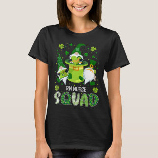 RN Nurse Squad Nursing St Patrick Day Gnomes Irish T-Shirt