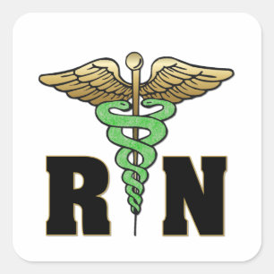 RN Nurse Square Sticker